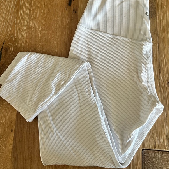 Lululemon White Align Leggings - Picture 1 of 3